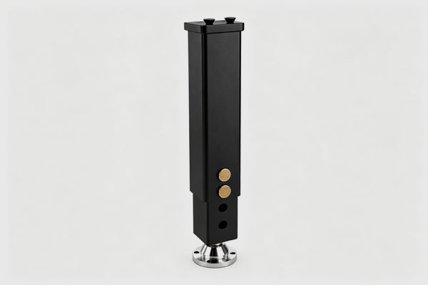 Adjustable square legs with leveling feet